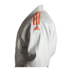 Judogi Club gi Adidas white with orange stripes