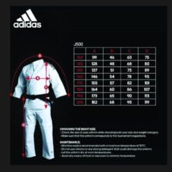 Alternative view of Judo kimono Adidas – Training J500 beli