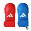 Adidas WKF karate gloves for kumite in blue and red