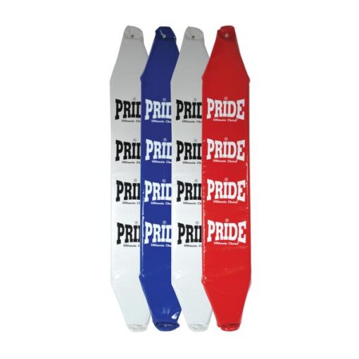 Ring corners Pride in white, blue and red color with Pride logo