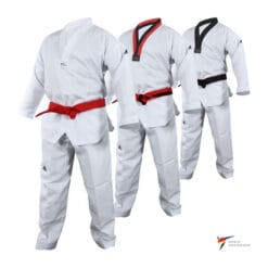 Taekwondo kimono WT Adidas Adistart II – različne barve ovratnika