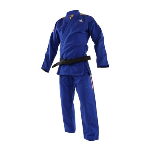 BJJ Kimono GI Contest 2.0 Adidas blau mit goldenen Streifen