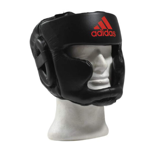 Boxhelm mit Vollschutz Adidas Schwarz mit rot logo