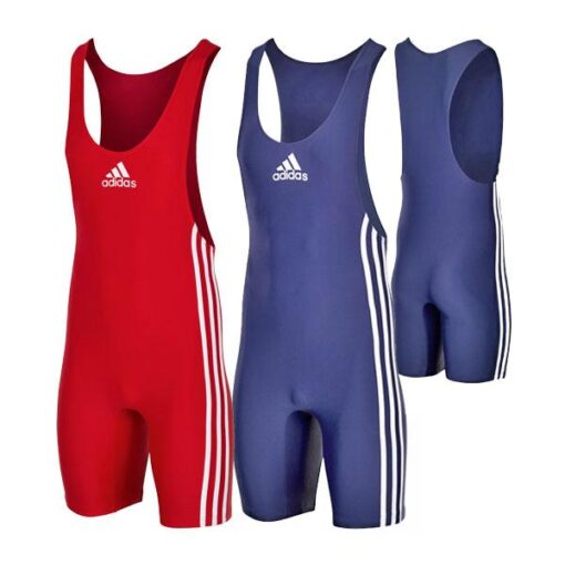 Dres za rokoborbo Adidas komplet rdeči in modri