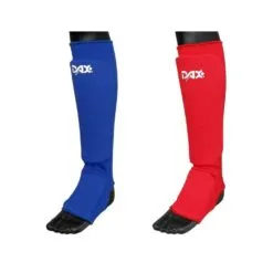 Ščitniki za golenico in nart Dax – Elastic Guard v rdeči in modri barvi