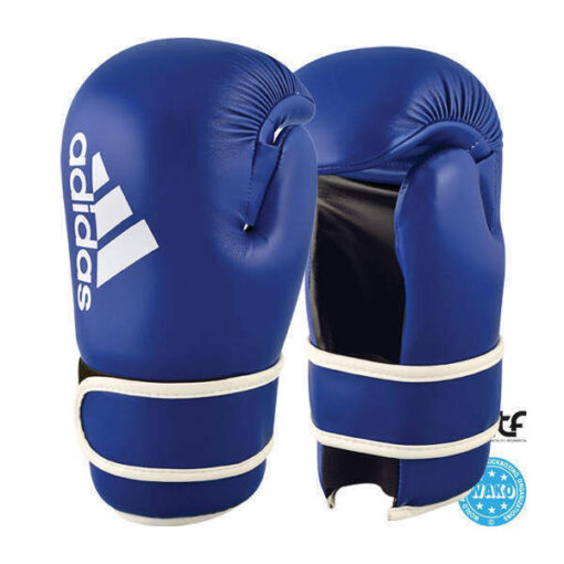 Point fight Wako Itf rokavice modre Adidas z belim logotipom
