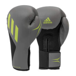 Boxhandschuhe Tilt 150 Adidas grau mit grünem Logo