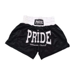 Kickboxing und Thaiboxen Shorts Pride Schwarz/Weiss