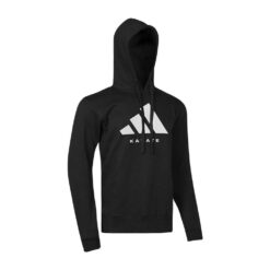 Črn karate lifestyle hoodie Adidas GiStyle 14 s kapuco