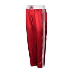 Hlače za kickboxing 110 Adidas rdeče-bele