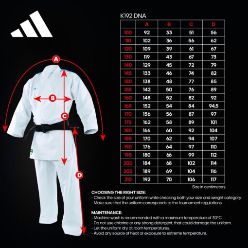 Karategi Kumite Kimono Adilight Premier League | Adidas – Bild 3