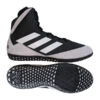 Ringerschuhe Mat Wizard V Adidas schwarz mit weißen Streifen