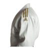 Judogi Club gi Adidas white with gold stripes