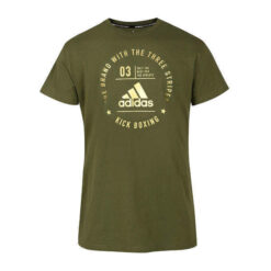 Kickboxing T-Shirt Adidas Grün-Gold