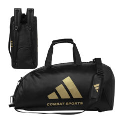 Adidas sports bag backpack 3 in 1 black gold Combat Sports 50L 65L