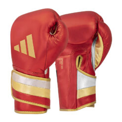 Rdeče boksarske rokavice Adidas Speed 501 Pro z zapiranjem na ježka