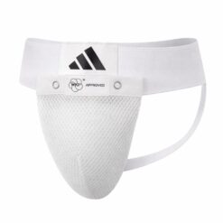 WKF approved suspenzor Adidas s CLIMACOOL tehnologijo beli