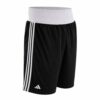 Črne boksarske hlače Adidas za boksarski trening in sparing s širokim elastičnim pasom