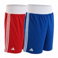 Boksarske hlače Adidas - World Boxing IBA rdeče in modre