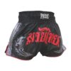Pride Extreme Thai hlačke za tajski boks in kickboxing črne z rdečim napisom