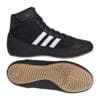 Black Adidas HVC kids wrestling shoes