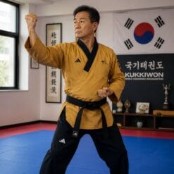Alternative view of Adidas Premium Poomsae Dobok – High Dan