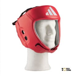 Rdeča World Boxing boksarska čelada Adidas WB Licensed