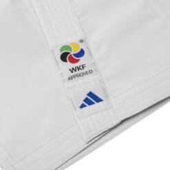 WKF Approved oznaka na modri Adidas Senko kumite jakni