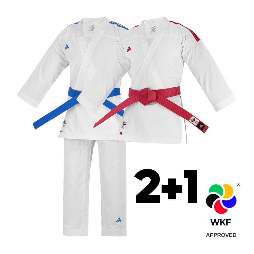 Adidas Senko WKF 2+1 Karateanzug Set für Kumite